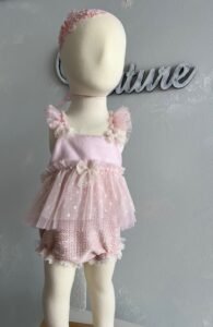 PELELE CON DIADEMA BORDADA