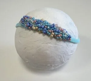 DIADEMAS NEWBORN AZUL TURQUESA, ROSA Y BEIGE