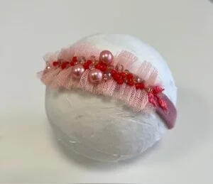 DIADEMAS NEWBORN CORAL Y TUL