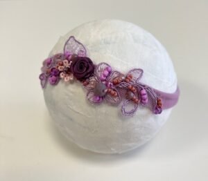 DIADEMAS NEWBORN ENCAJE Y PEDRERÍA