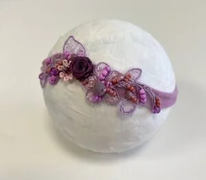 DIADEMAS NEWBORN ENCAJE Y PEDRERÍA