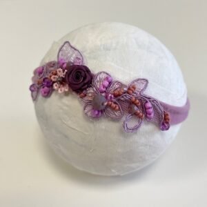 DIADEMAS NEWBORN ENCAJE Y PEDRERÍA